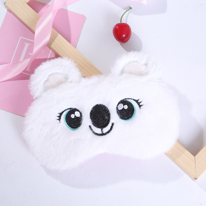 Mască de dormit din pluș pentru copii cu pachet de răcire_voghion.com