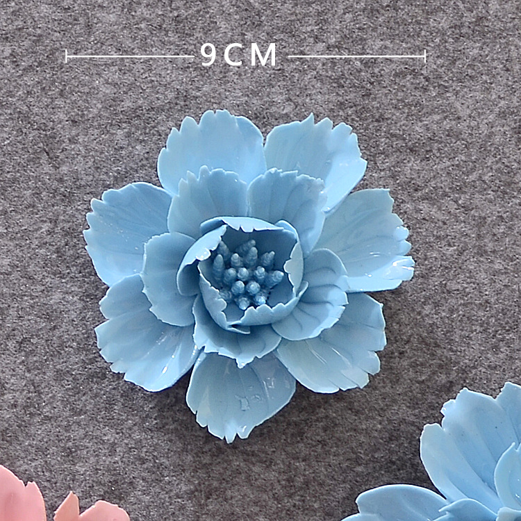 Decoración de Pared de Flores en Cerámica Tridimensional para Sala de Estar y Dormitorio image 26