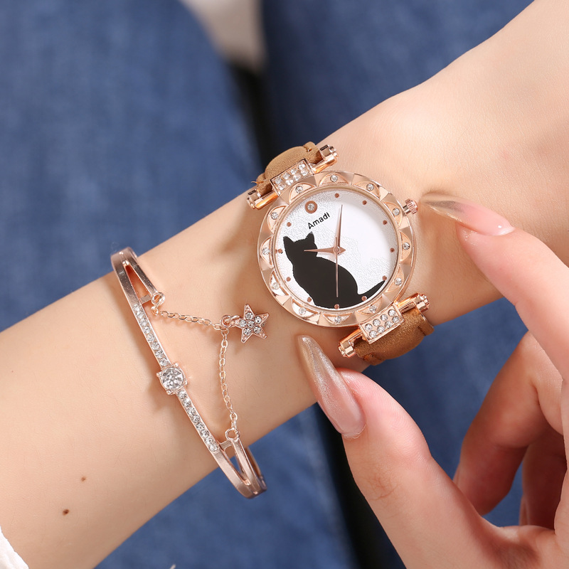 Casual Cat Buckle Quartz Women's Watches display picture 7