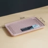 Rectangular, small, fuchsia