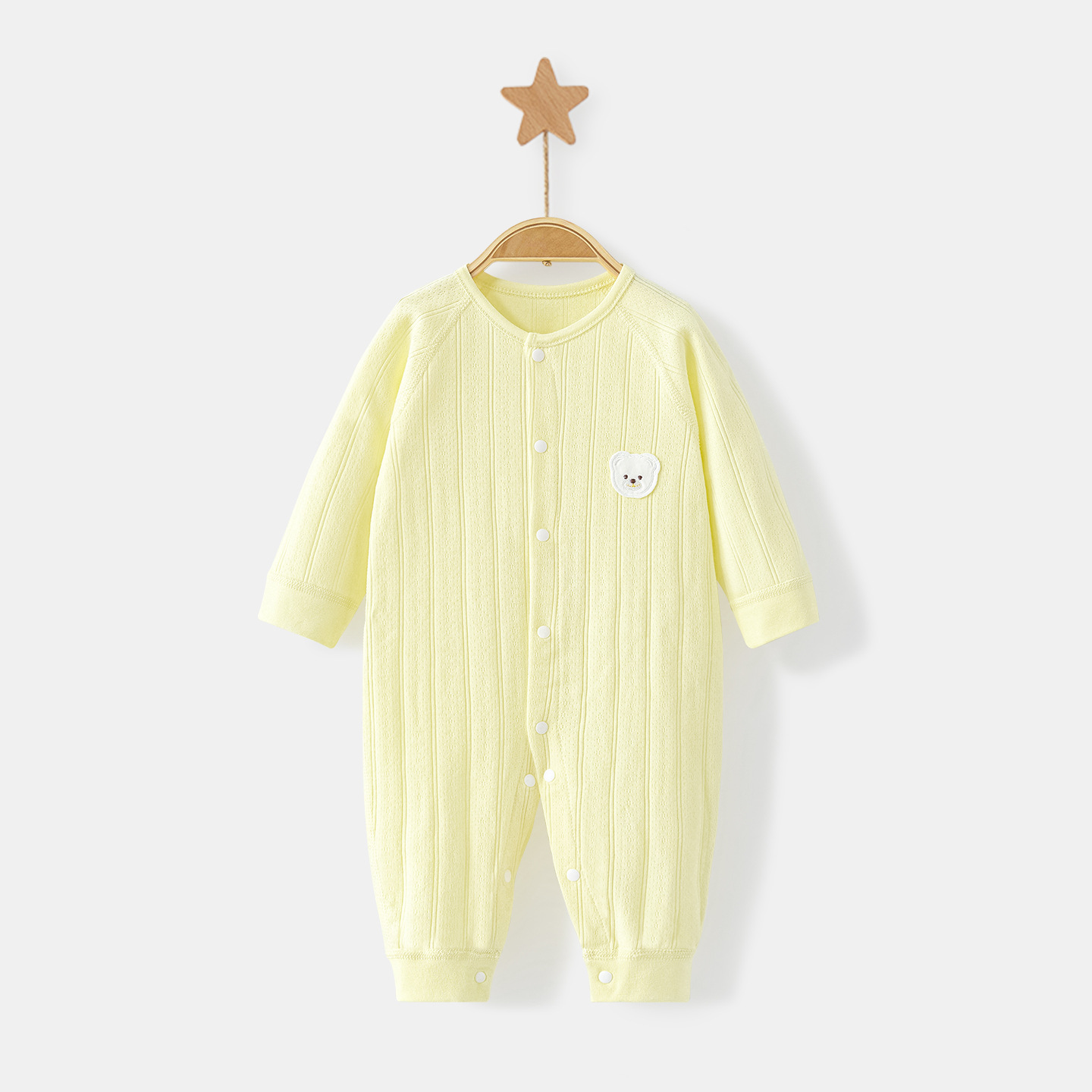 Ropa de bebé recién nacido primavera y otoño algodón vestido de otoño ropa de abrigo infantil delgada apretada base bata de bebé hombre y mujer