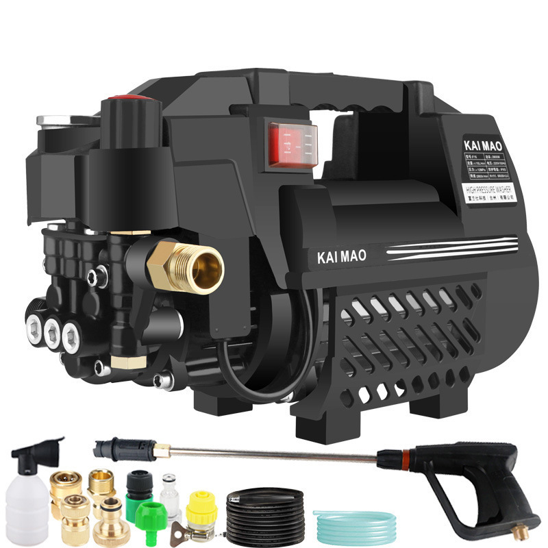 220v household high-pressure car washer self-priming portable car washer high-power car brush water pump adjustable pressure washer