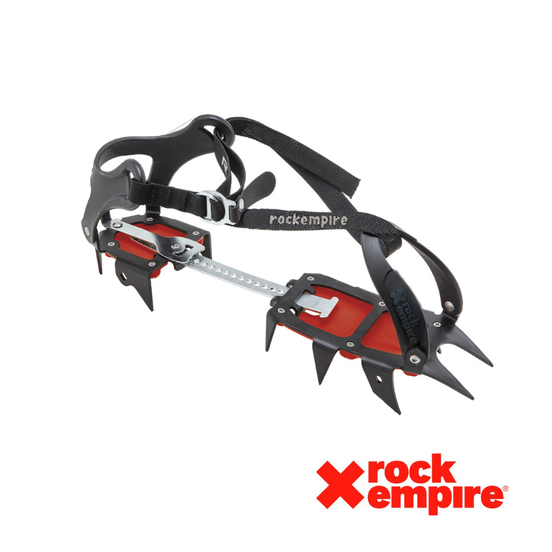 Rockempire ZTM001 Ice Climbing Mountaineering Steep Slope Icefall Protection 12-Tooth Steel Crampons