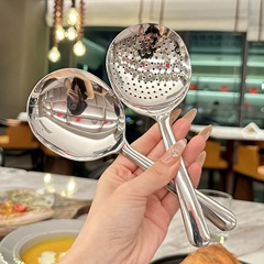 ステンレススプーンレストランステンレス鋼ミニサービングスプーン家庭用スプーンザル食器ショートハンドルスープスプーン