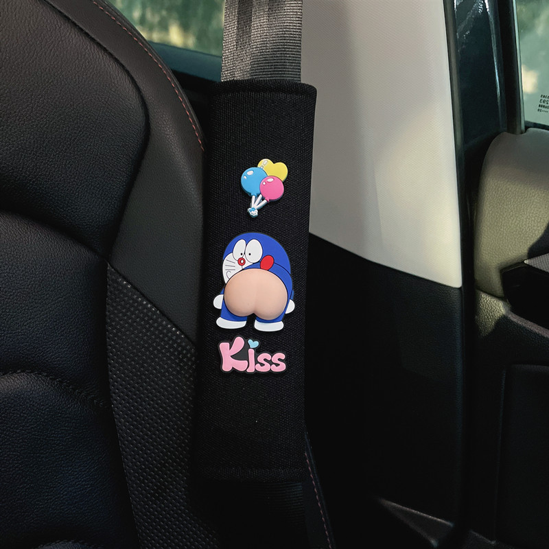 Car seat belt shoulder pad men's and women's cute extended pair of safety belt protective cover creative car interior decoration accessories
