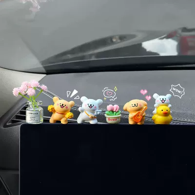 Cute Mobile Phone Number Plate – Nömrəli dayanma kartı - ornaments-four-puppies-pink-cherry-blossoms-tulips