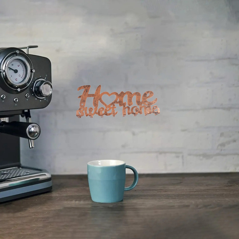 Cross-border TK Iron Key Hook Towel Hanger Sweet Home Wall Hook Wall Mounted Coffee Cup Holder