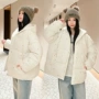 保暖冬季加厚波点棉服