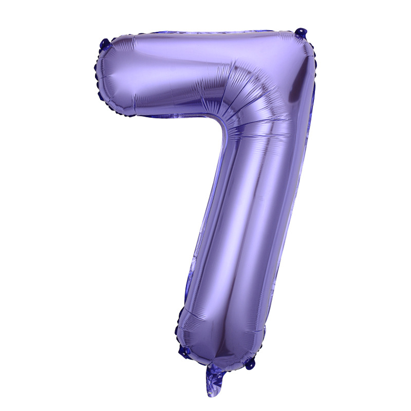 Globo digital de 32 pulgadas versión estadounidense color caramelo globo de película de aluminio vacío azul globo digital medio decoración de cumpleaños al por mayor image 93