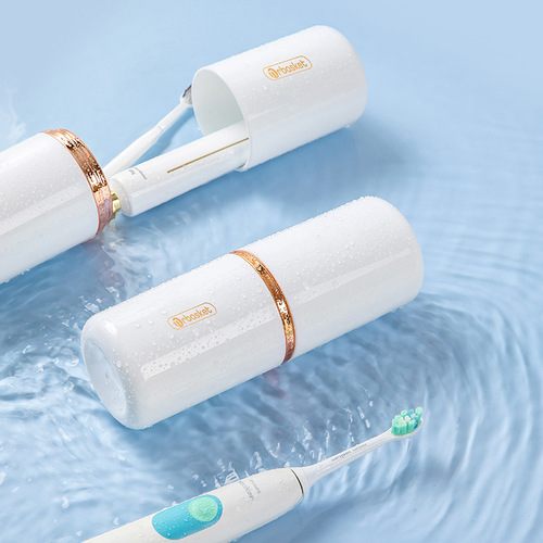 Gold-plated travel wash cup, mouthwash cup, simple brushing cup, dental cylinder set, toothbrush and toothpaste storage box, portable