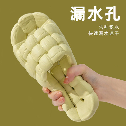 New bathroom bathing slippers for women summer indoor home bathroom hollow couple soft bottom hotel slippers for men
