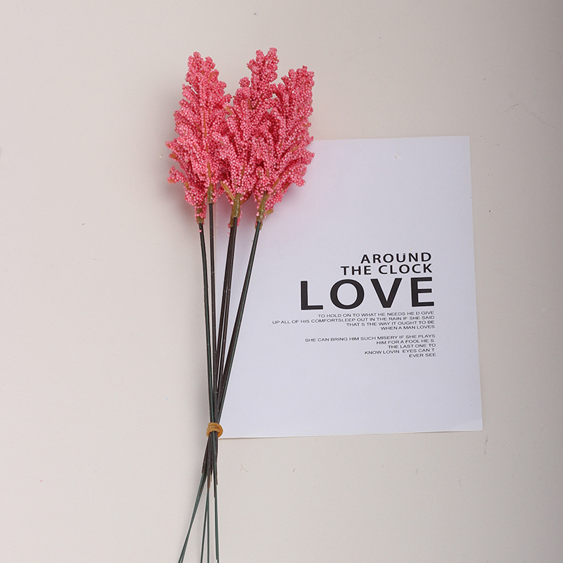 Artificial trigo oreja grano oreja rural decoración del hogar arreglo de flores flor artificial fotografía de la boda flor falsa colorido grano oreja