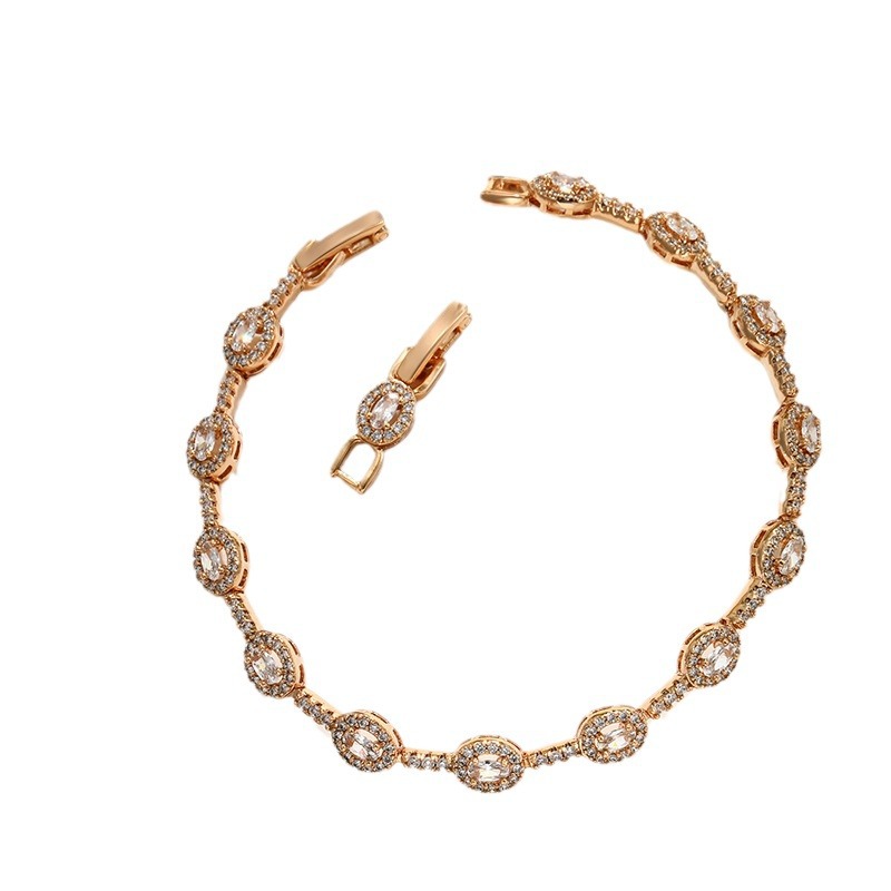 Xuping Caibao serie retro huevo gota de agua empalme pulsera de moda femenina lujo ligero retro nicho sensación de joyería de mano