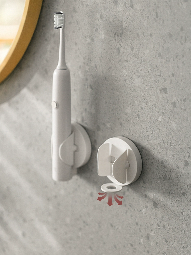 Держатель для электрической зубной щетки с датчиком силы тяжести в японском стиле, белый, с автоматическим закрыванием, настенное крепление на присоске для ванной комнаты, без перфоратора