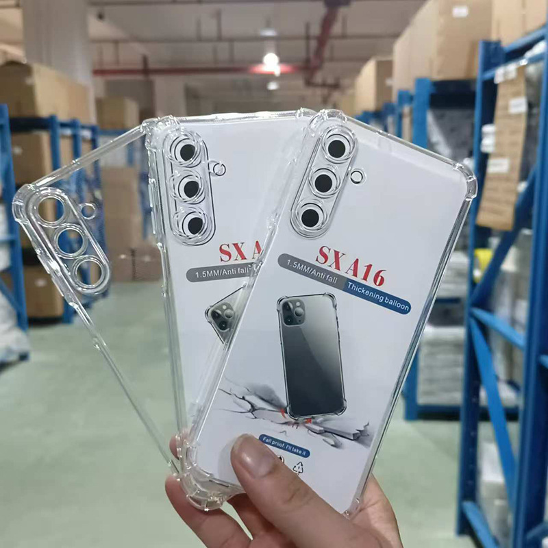 Suitable for Samsung A36 Mobile Phone Case A24 A26 A57 A17 A15 Transparent Case 1.5mm Anti-Fall Protective Cover