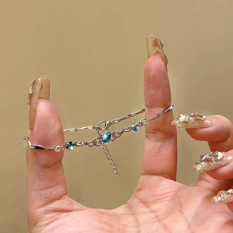 Angel Wings Bracelet Women's ins Niche Design Korean Style Girlfriend Couple Bracelet Mori Style Light Luxury Bracelet Wholesale