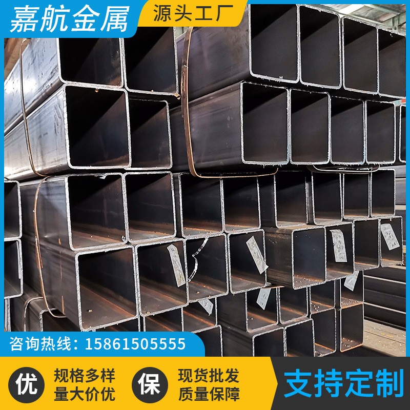 Q345B无缝方管大口径方通碳钢套管方形钢管厚壁矩管冷拉方管切割