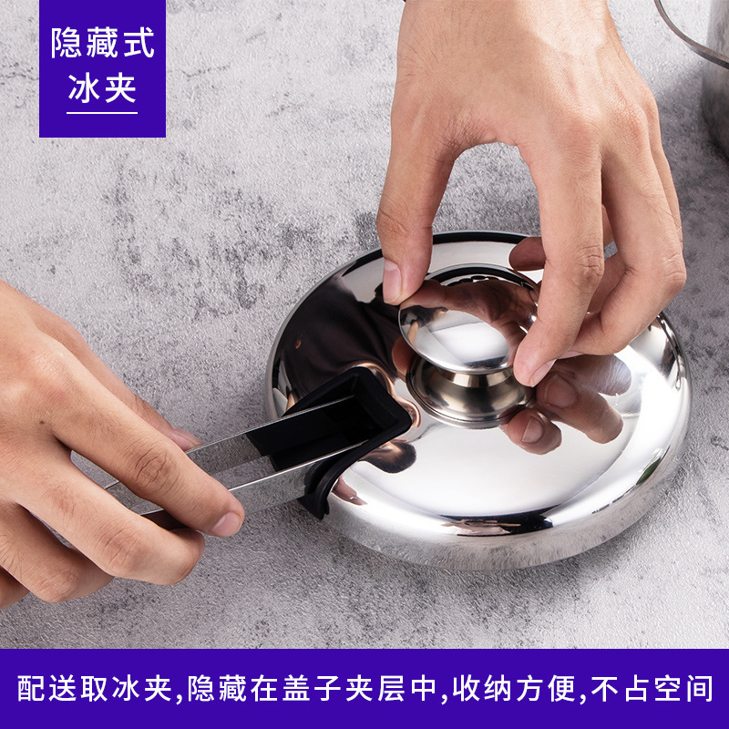 Explosión transfronteriza 304 acero inoxidable doble bar de aislamiento térmico bar de camping KTV cerveza vino tinto congelación barril de hielo