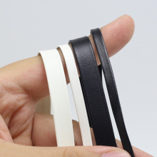 黑白薄皮绳子皮条人造皮pu项链材料包边皮条DIY娃衣辅料服装材料