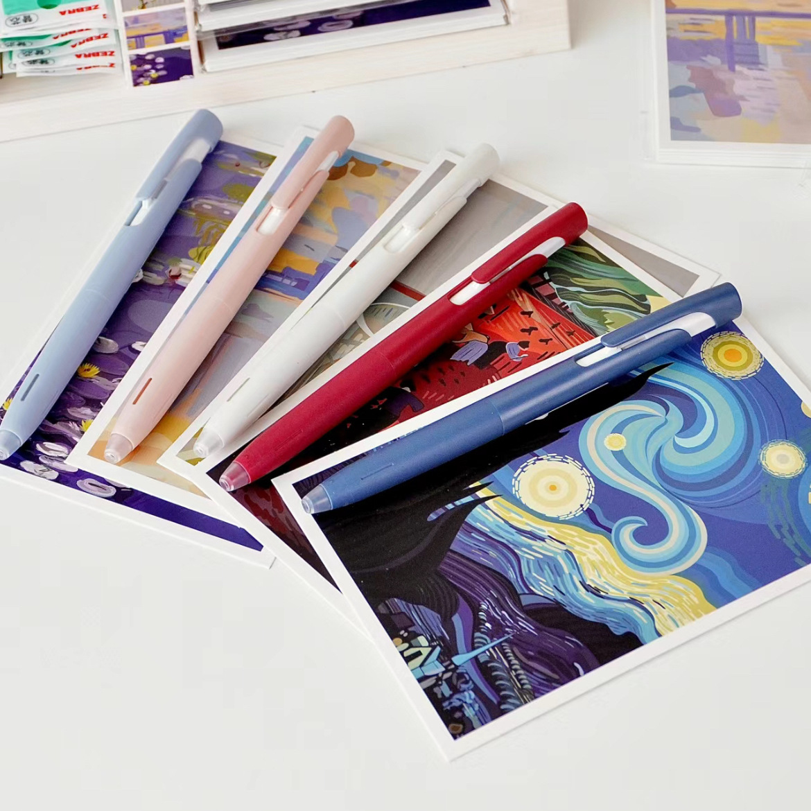 [Enviar postal] Pluma de gel de cebra japonesa pintura de fama mundial limitada JJZ66 pluma de amortiguador negro 0.5JNC0