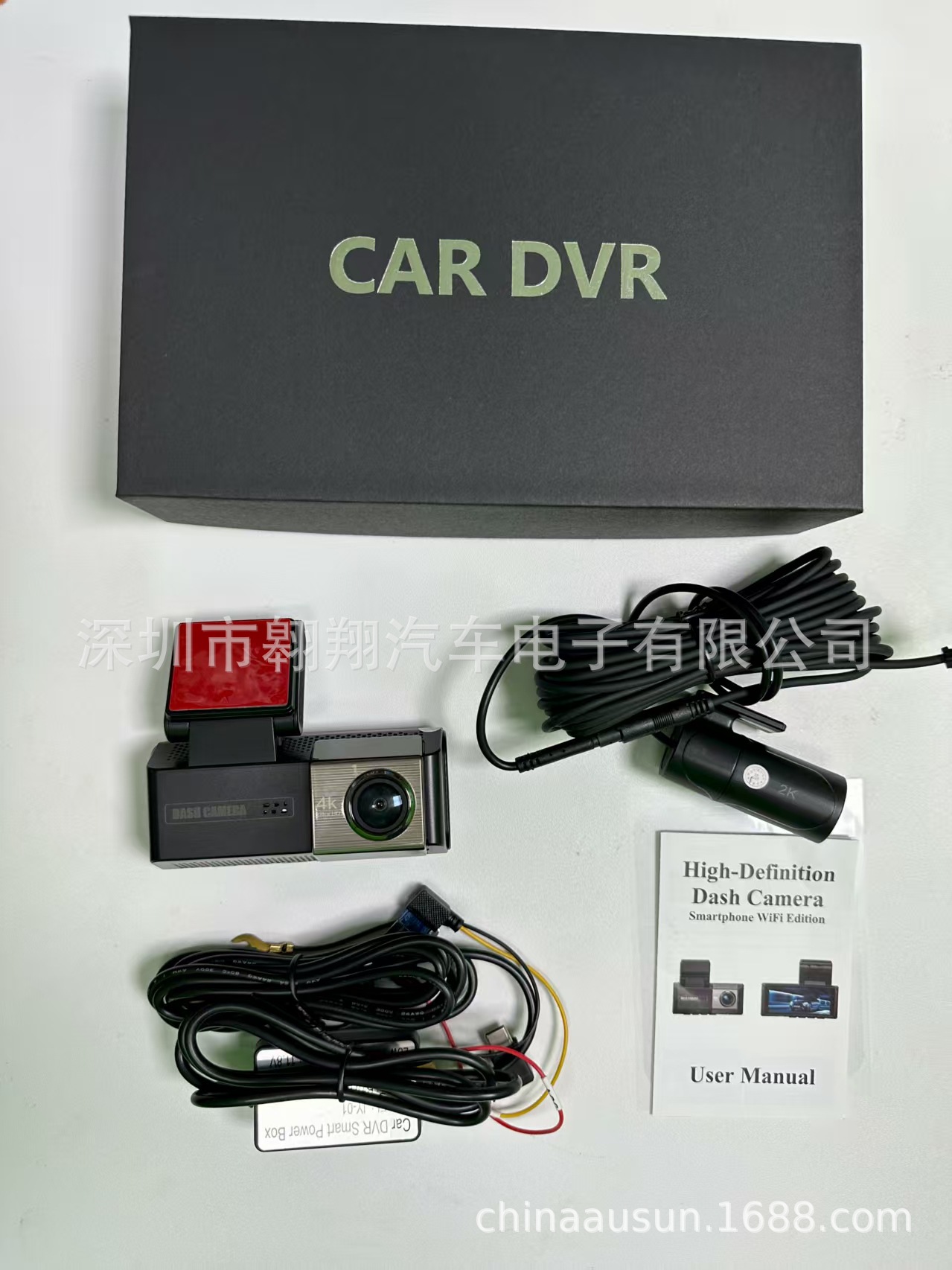 Cross-Border New Model Wifi Recorder with Mobile Phone Connectivity, Gps Parking Monitoring, High-Definition Driving Recorder 4Kadas