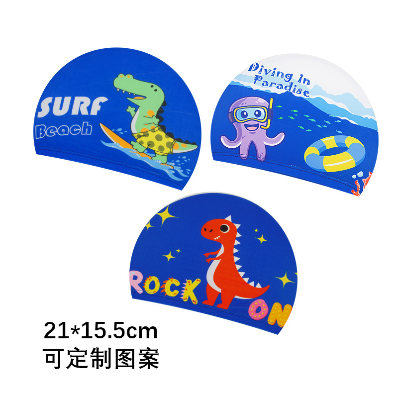 Gorro de Natación de Tela de Secado Rápido de Poliéster Estampado image 26
