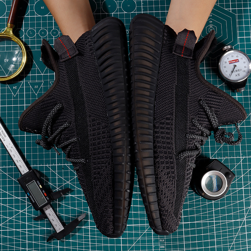 In-Stock 2026 New Model Soft-Soled Breathable Baiyi Coconut Shoes Men's 350 Casual Sports Shoes Black Starry Sky Running Shoes In-Stock 2026 New Model Soft-Soled Breathable Baiyi Coconut Shoes Men's 350 Casual Sports Shoes Black Starry Sky Running Shoes