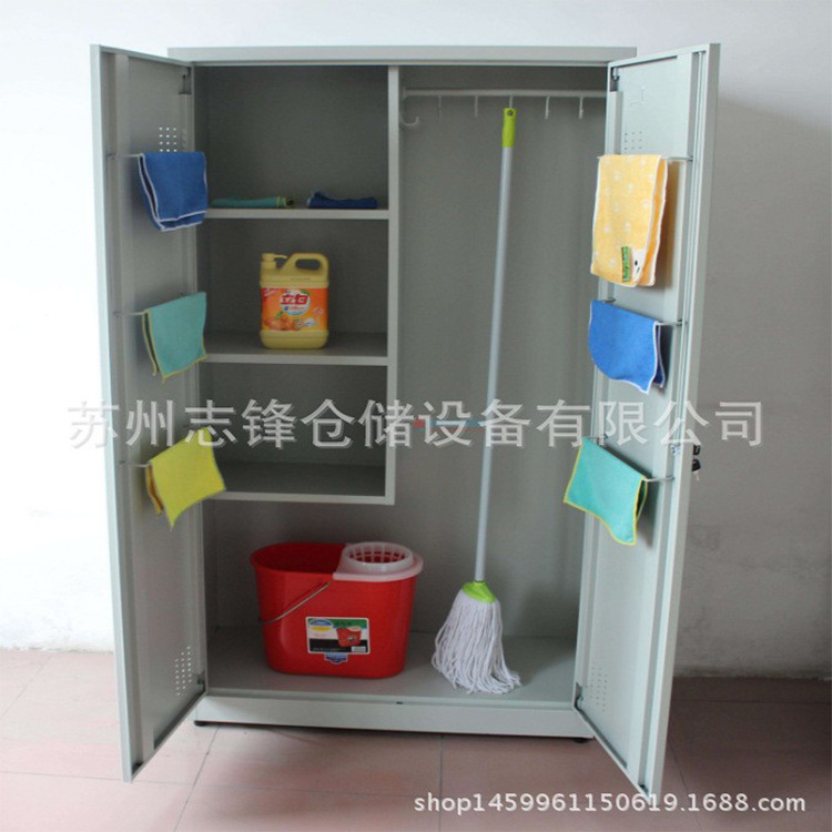 工业车间学校清洁柜5S6S卫生间柜清洁用品保洁柜拖把柜工具柜