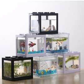 Fish tank small desktop fish tank home鱼缸小型桌面鱼缸1