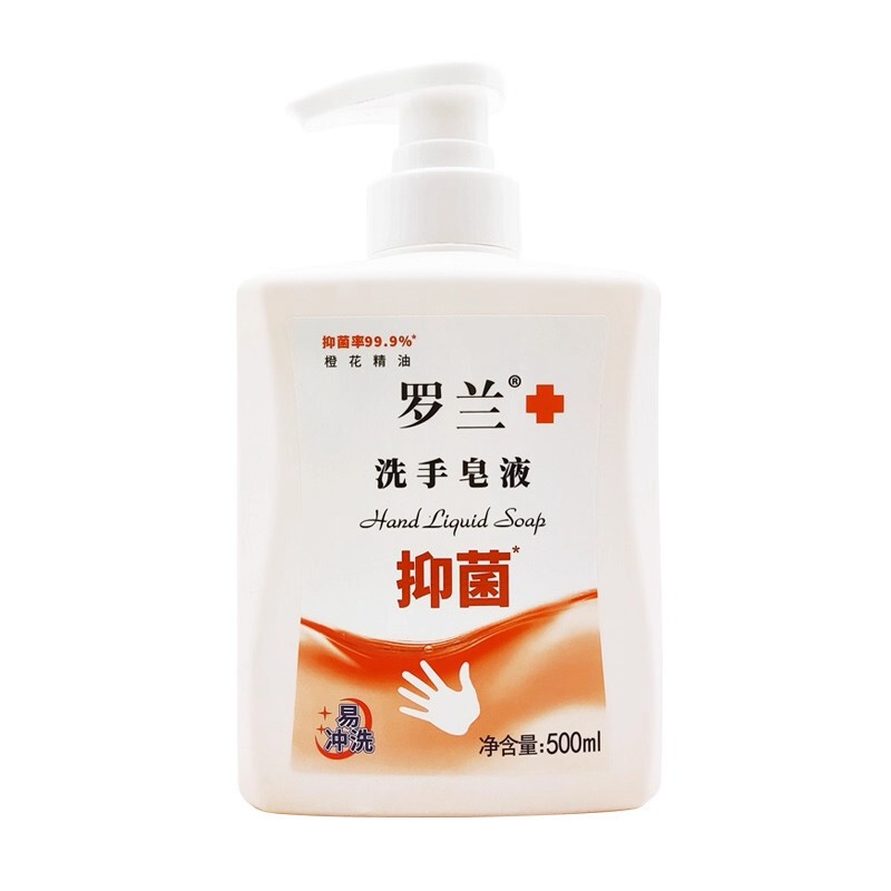 罗兰抑菌洗手皂液500ml橙花桂花精油清香抗菌洗手液滋润家用清洁|undefined
