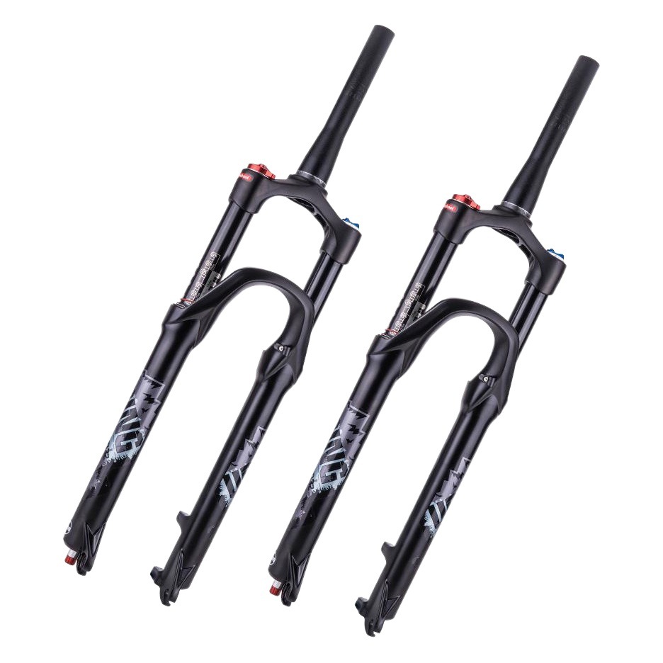 26/27.5 Taper Pipe Control de hombro liberación rápida amortiguación bicicleta de montaña tenedor delantero Tenedor de aire de aleación de magnesio con cerradura tenedor delantero