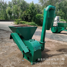 5mm锤片粉碎机 科瑞自动拨料秸秆打糠机 小麦稻草沙克龙粉草机