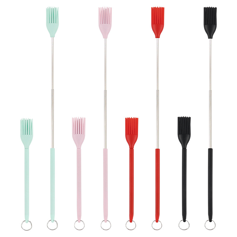 Traje de espátula de silicona retráctil botella cosmética mermelada crema pastel raspador espátula herramienta de hornear traje