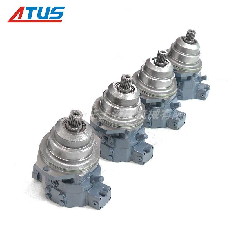 液压马达A6VE80 挖机属具岩石锯旋转总成 斜轴变量柱塞马达