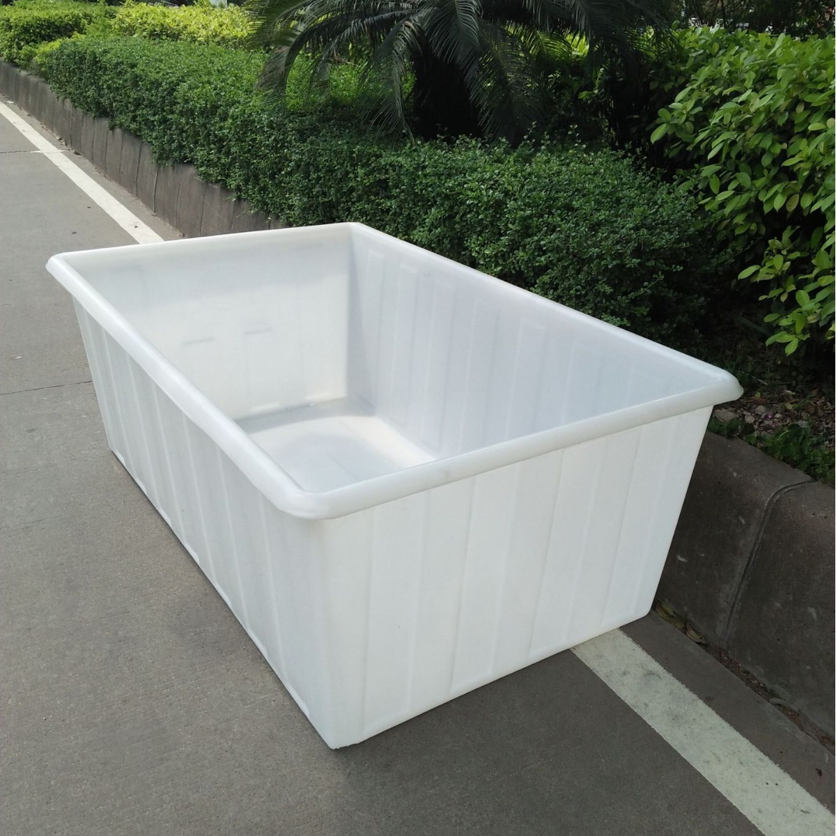 耐高温布匹针织漂染用方形桶 /纺织车间用塑料牛津