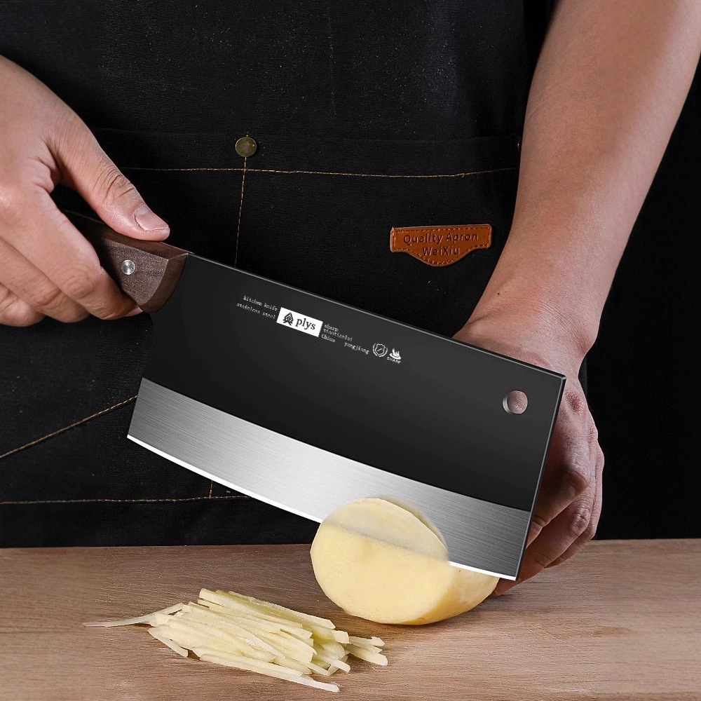 Factory Yangjiang cuchillo de cocina de acero inoxidable ultrarrápido cortador afilado cuchillo de corte de huesos de platos de cocina set no