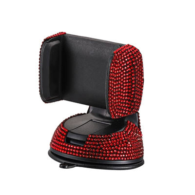 Car phone holder 360 ° Rotating Suction - big-red