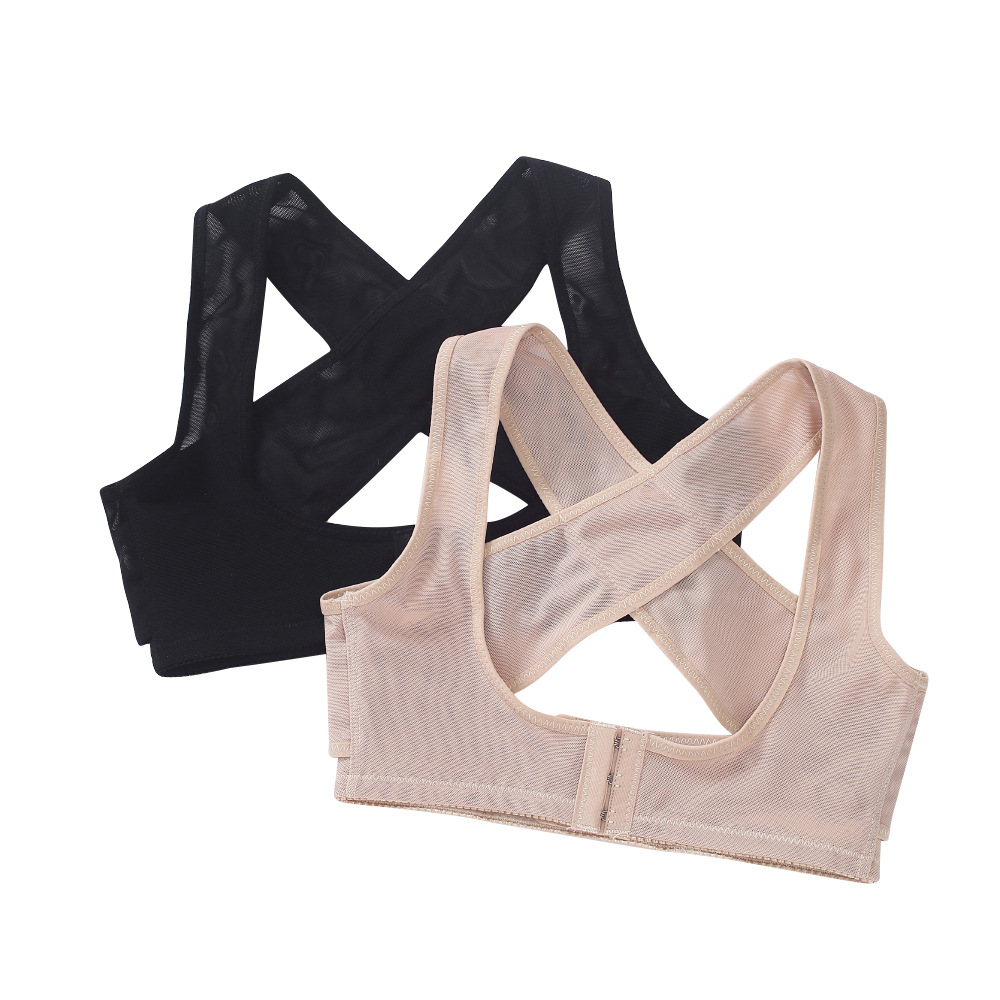 Corsé de corsé jorobado Corrección ajustable pecho soporte push up pecho soporte anti-flacidez corsé