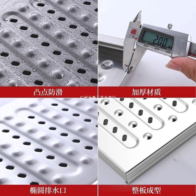 地沟盖板水201厨房地漏排水沟盖板304不锈钢篦子井盖防鼠下水