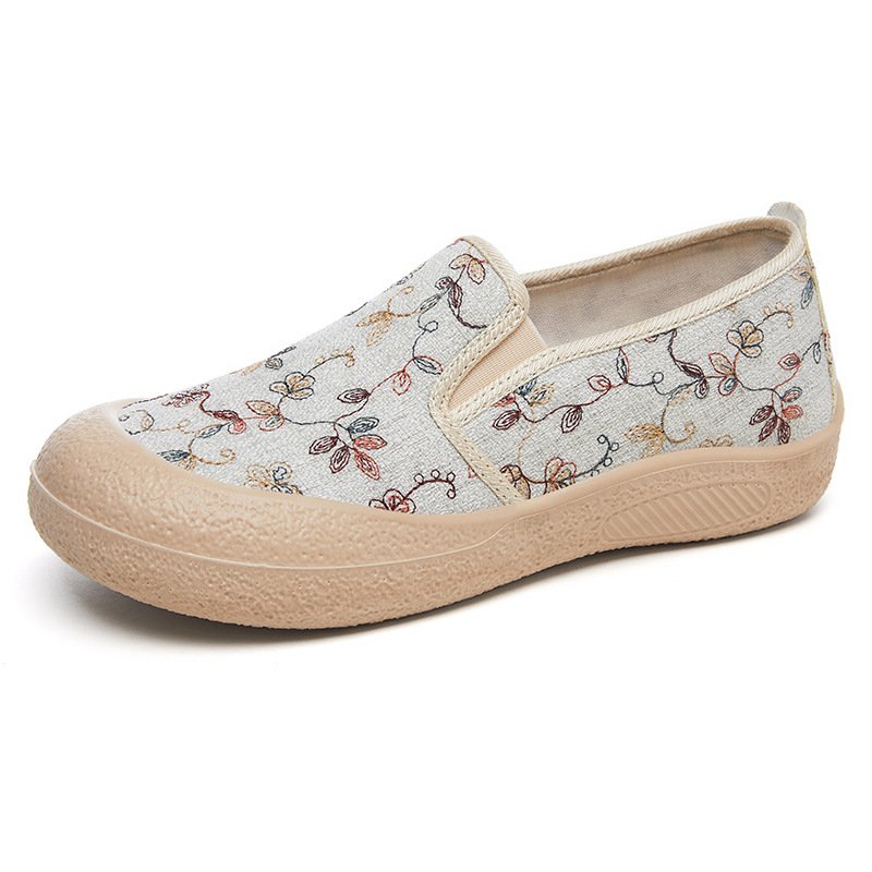 Zapatos de mujer zapatos casuales de verano nuevos zapatos planos superficiales un pie de zapatos de calzado de calzado con suela suave cabeza redonda no cansada zapatos perezosos