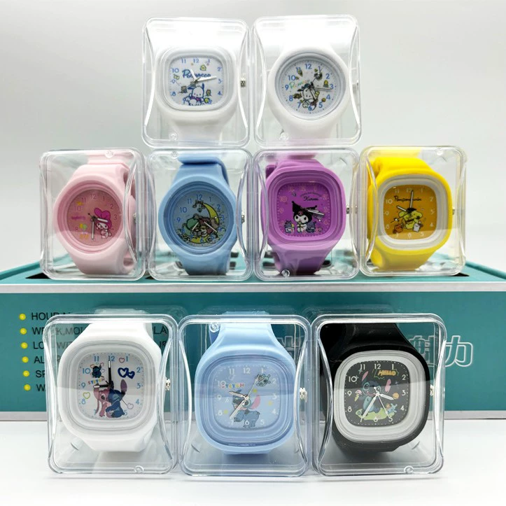 Cute high quality children's watch, silicone cartoon watch box, Birthday gift