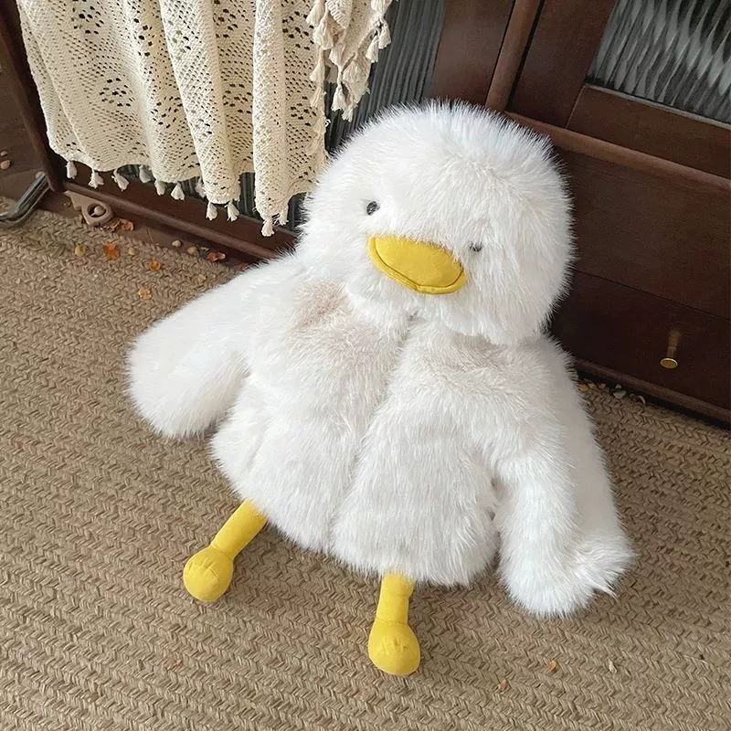 W291 Детская толстая шерстяная шерстяная куртка 2024 осень и зима новая мультяшная утка шерстяная шерсть толстая детская куртка