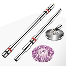 旋转拖把杆单把卖单杆拖把头手压一体式好神拖通用替换配件墩布杆