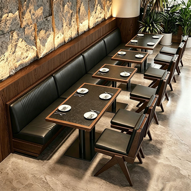 Mesa de comedor chino de estilo montañoso sala de té cafetería de cocina fusionada restaurante restaurante restaurante mesa y silla de hotel combinación comercial