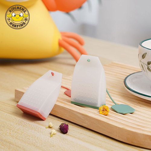 Multifunctional silicone tea bag, creative lazy tea filter, brine seasoning bag, portable tea set, tea bag