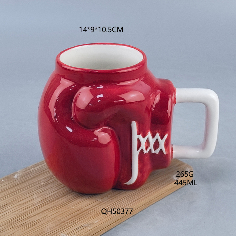 Extraños guantes de boxeo transfronterizos tazas de cerámica tazas de café de cerámica artesanía decoración de mesa
