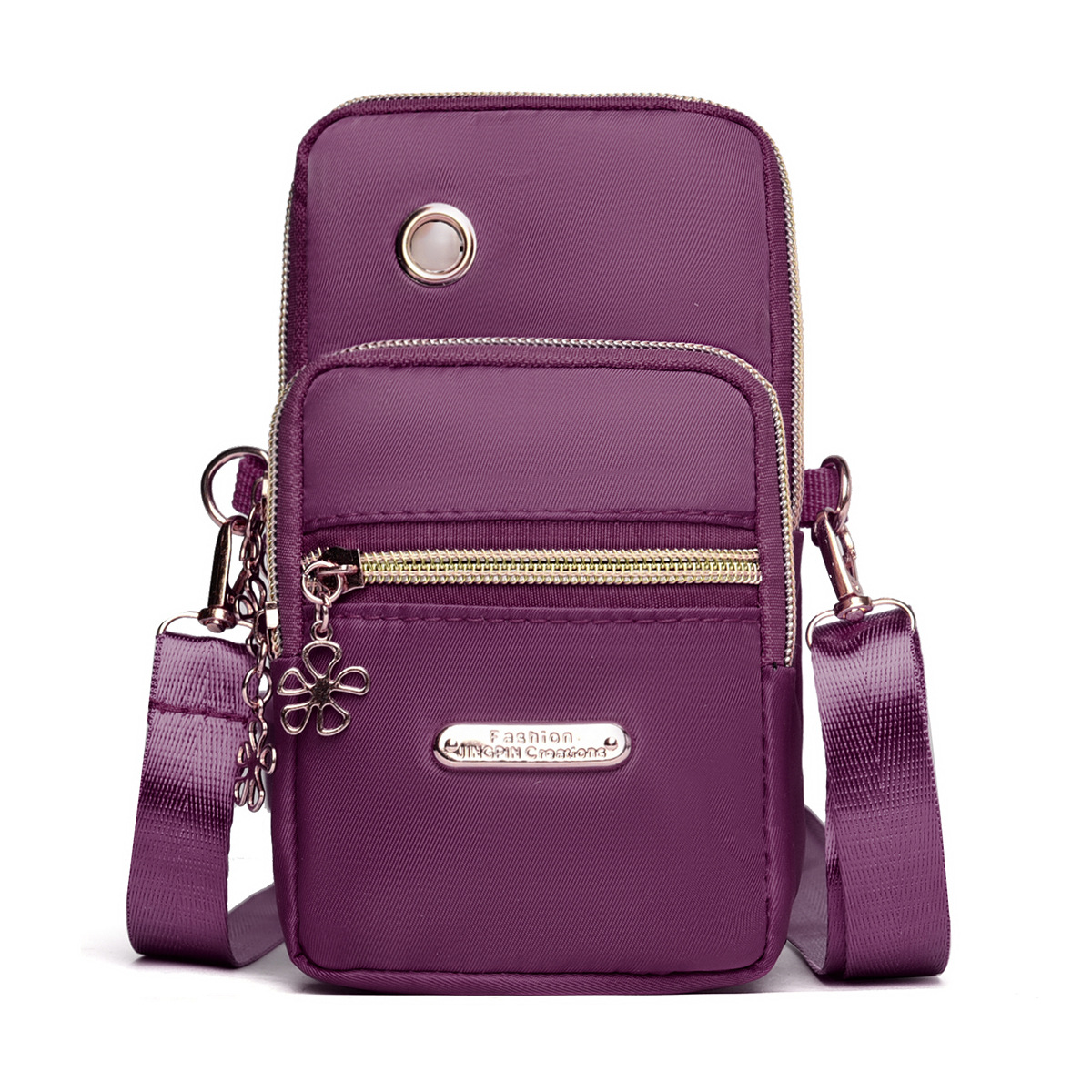 가로 지퍼 보라색