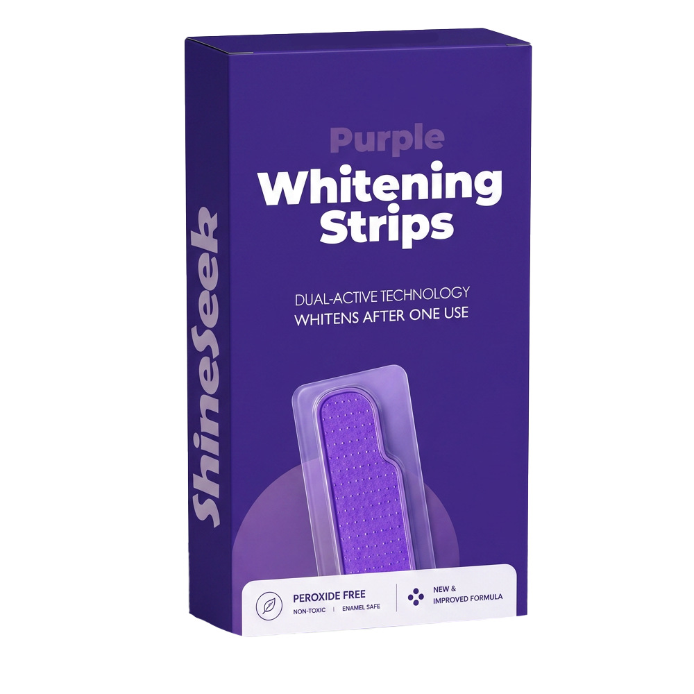 V34 Purple Dry Adhesive Tooth Strips, Residue-Free Dry Adhesive Tooth Strips