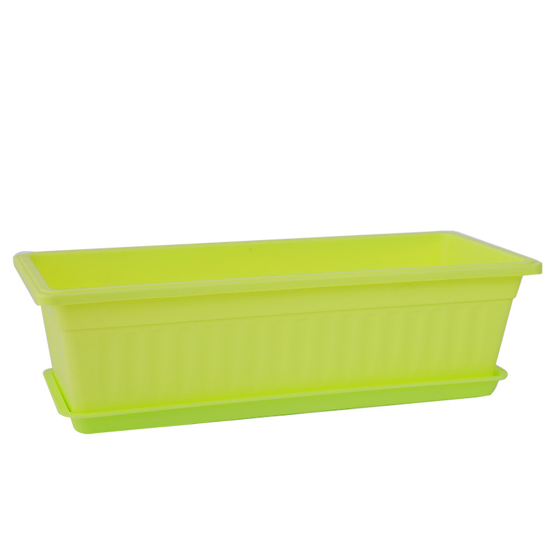 Balcón maceta de vegetales con mucha carne maceta de plantas verdes macetas rectangulares macetas de plástico de resina gruesa fabricantes