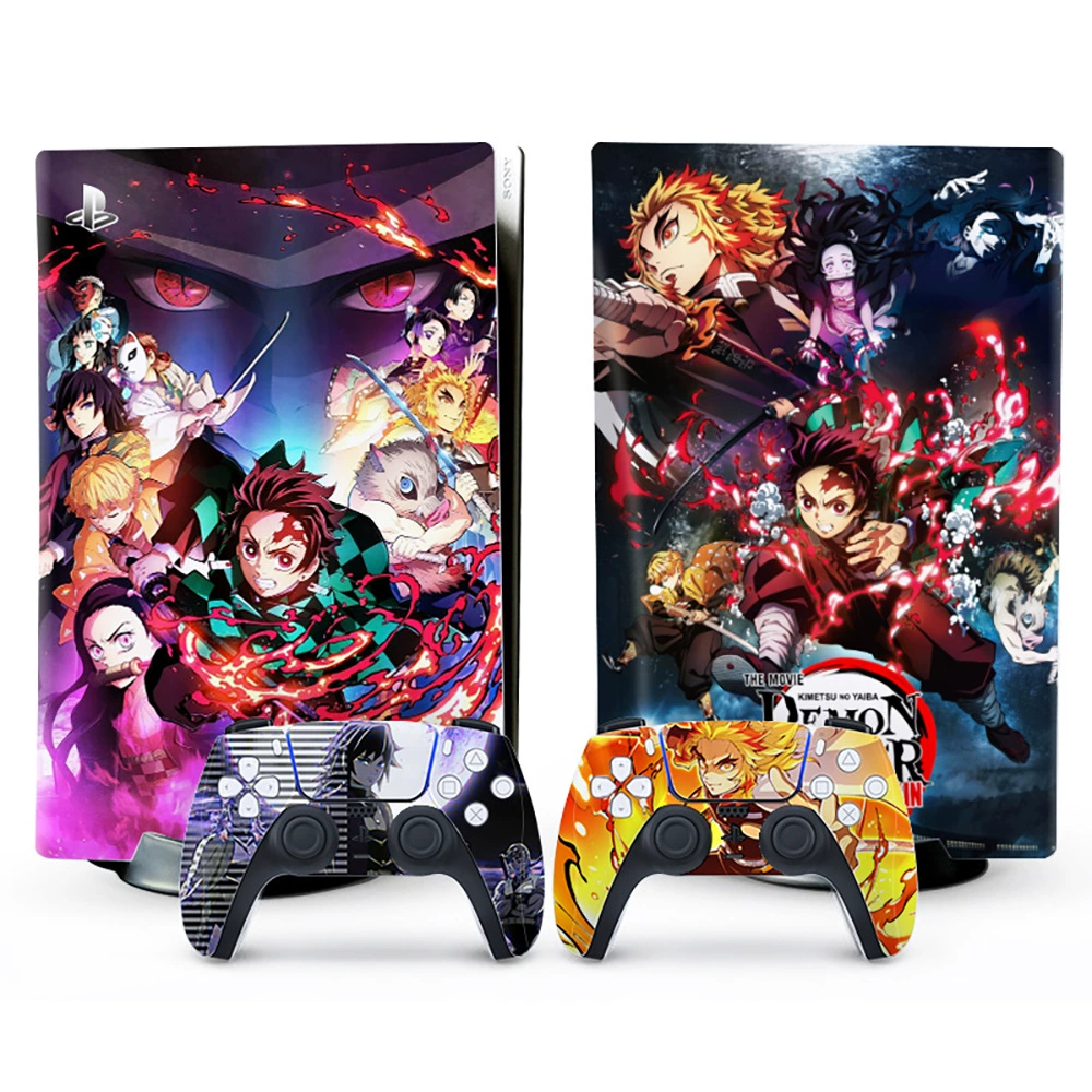 Наклейка‑скин для консоли (Sony) PS5, 5 предметов, декоративная виниловая защита, для дисковой и цифровой версий